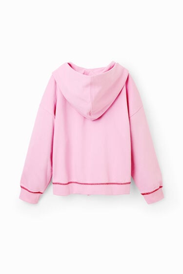 Sweatshirt lantejoulas Pantera Cor-de-rosa | Desigual