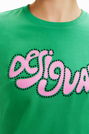 T-shirt manches courtes strass | Desigual