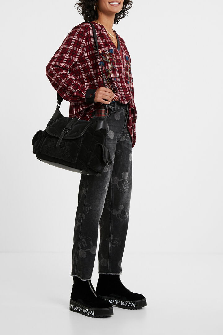 Tartan blouse embroideries | Desigual