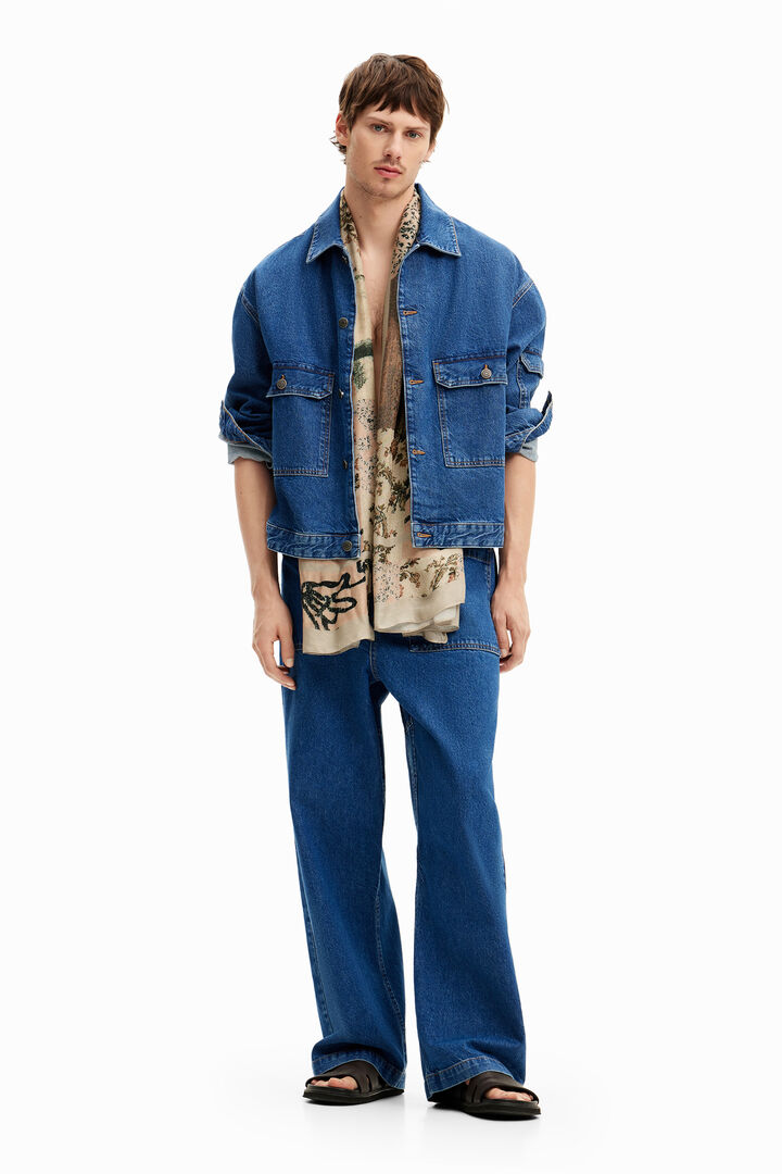 Denim jacket with pockets | Desigual