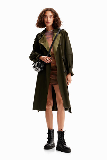 Trench oversize cintura | Desigual