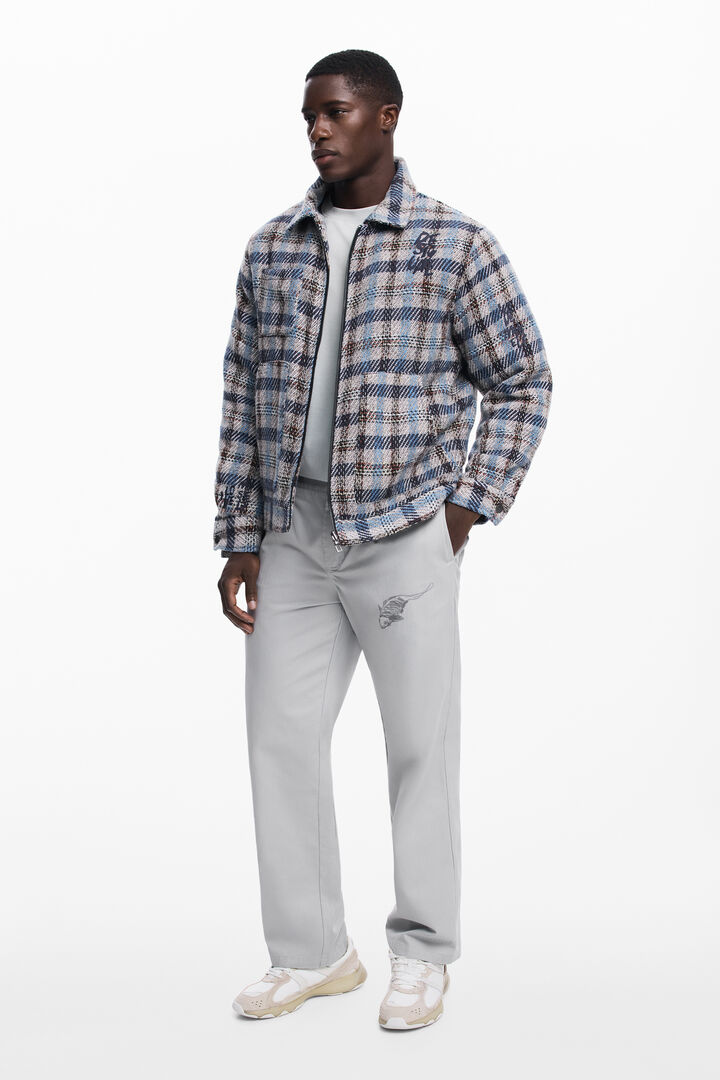 Chaqueta cuadros bolsillos | Desigual