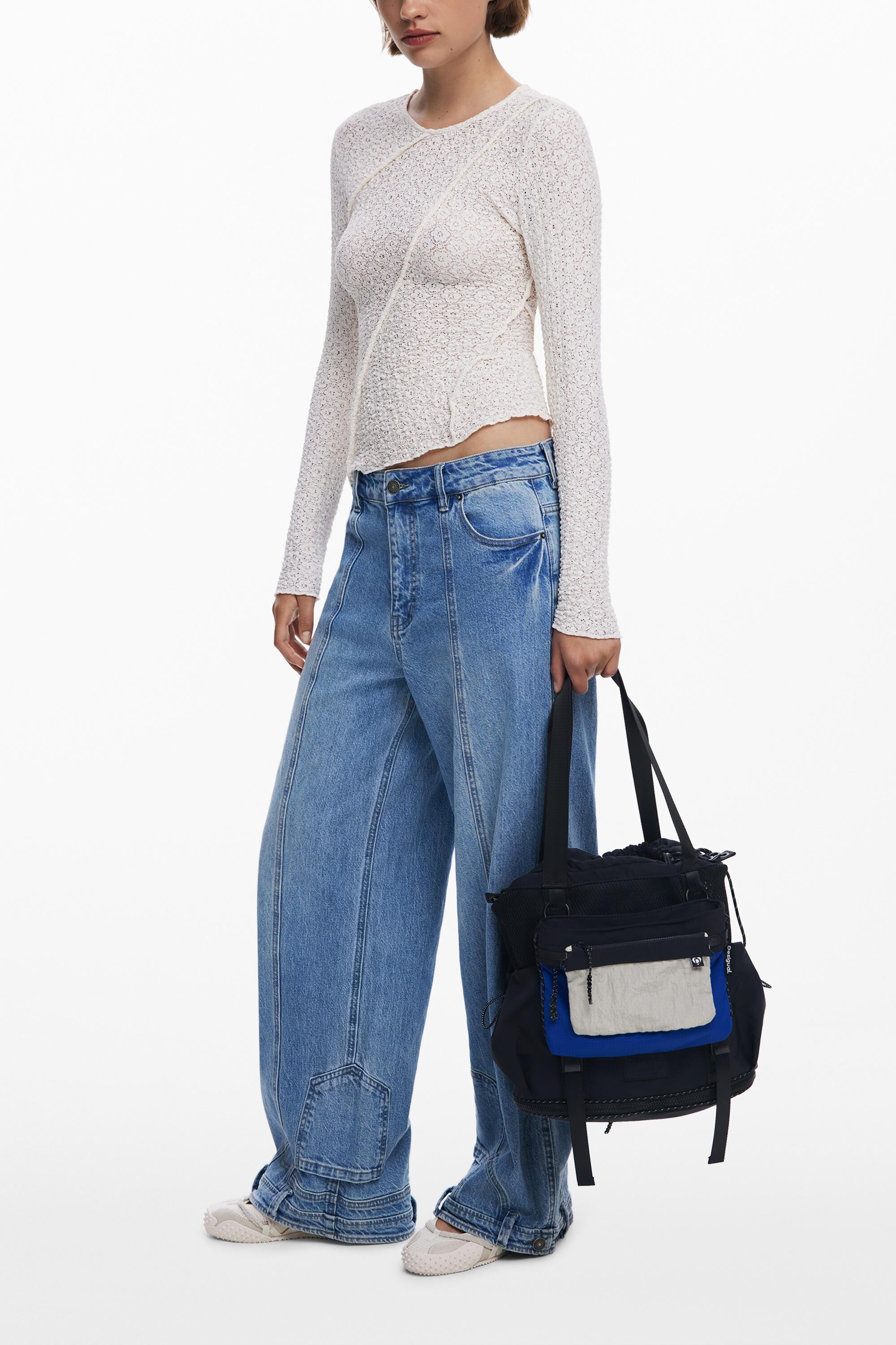 Sac à Dos Desigual Grand En Nylon - Femme, Taille Unique - Multipoches, Poignées Réglables - 2