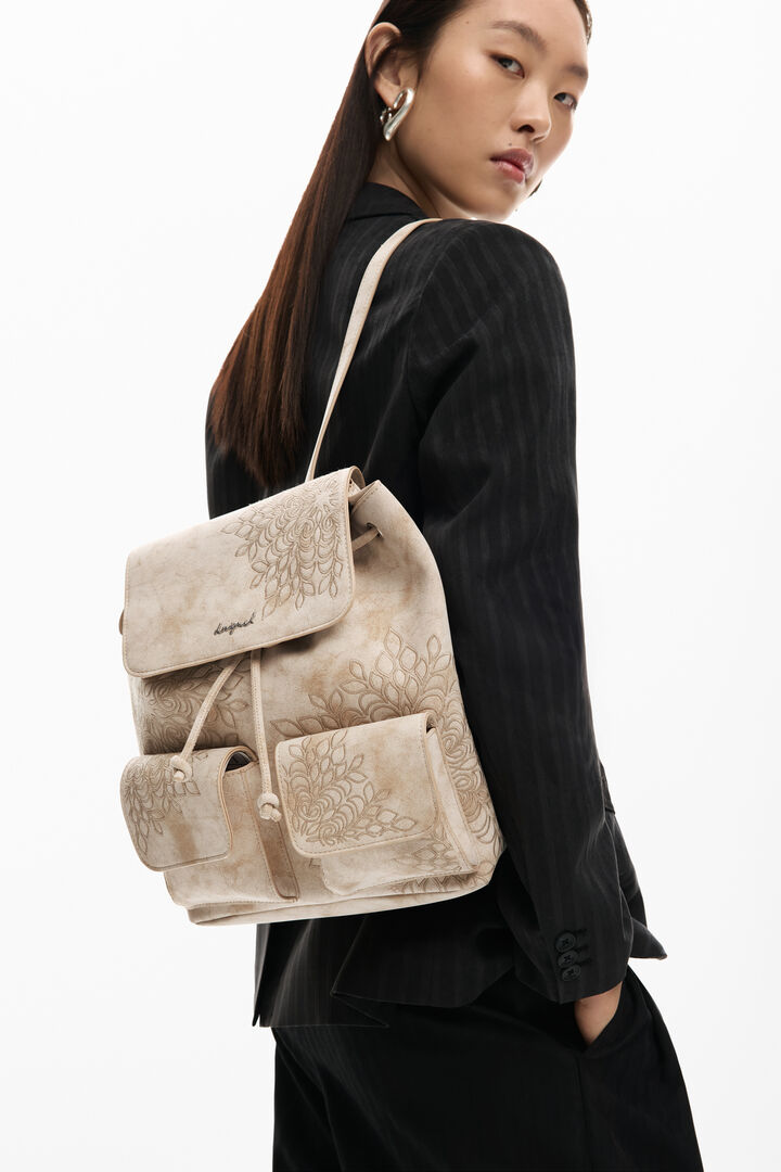 Small embroidered backpack | Desigual