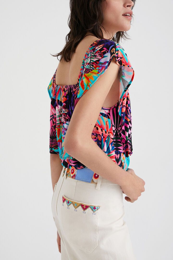 Body géométrique à col bateau | Desigual