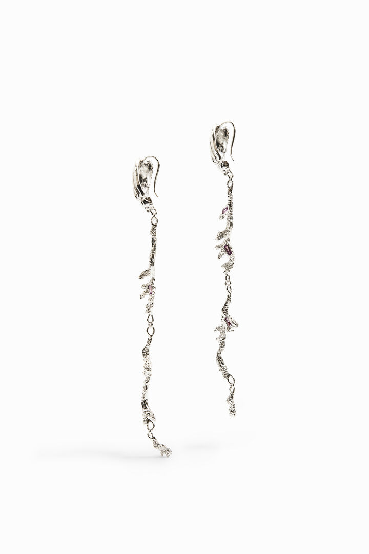 Zalio long gold plated earrings | Desigual
