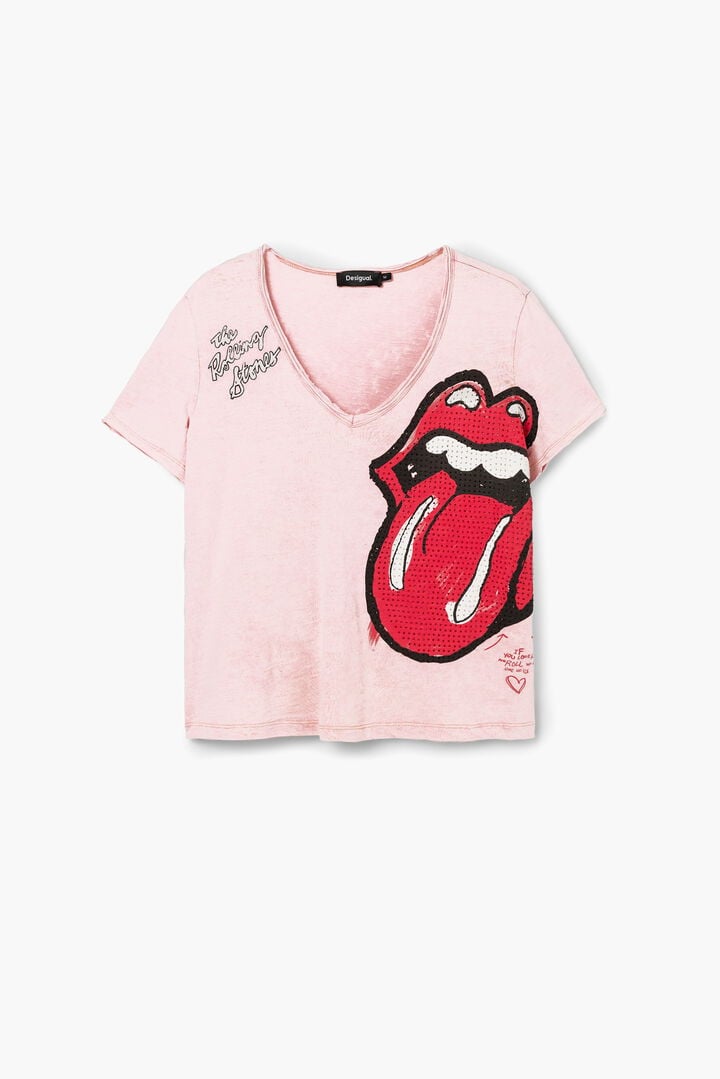 Rhinestone The Rolling Stones T-shirt | Desigual