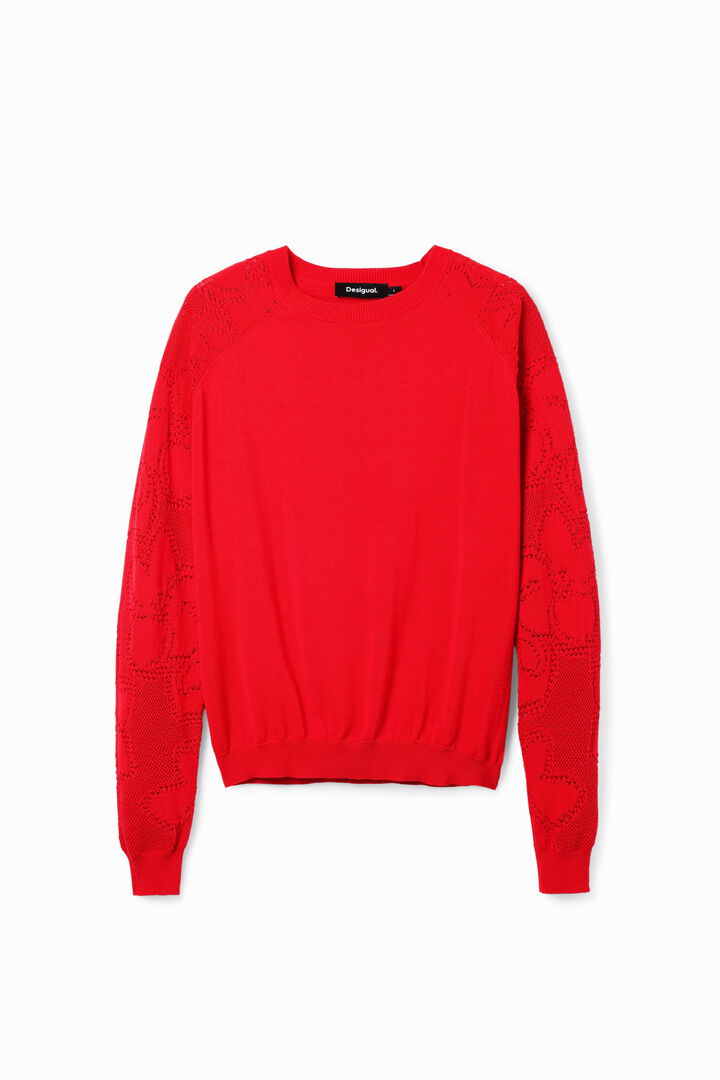 Textured floral pullover | Desigual
