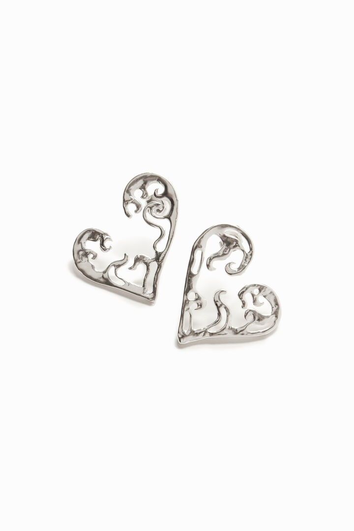 Zalio gold plated heart earrings | Desigual