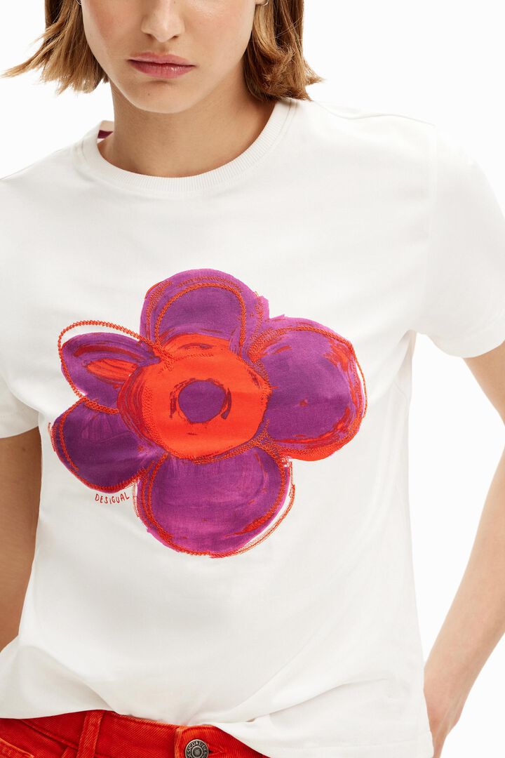 Camiseta ilustración flor | Desigual