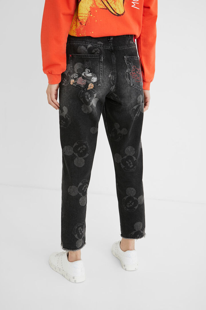 Pantalon en jean boyfriend Mickey Mouse | Desigual