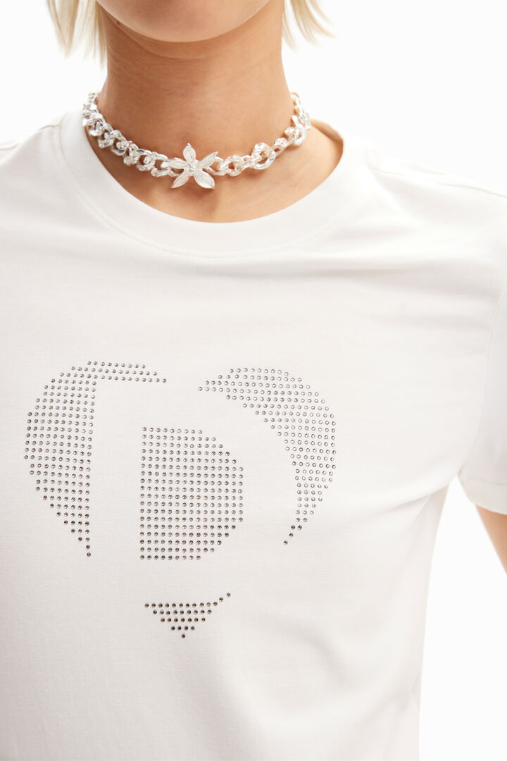 Camiseta imagotipo strass | Desigual