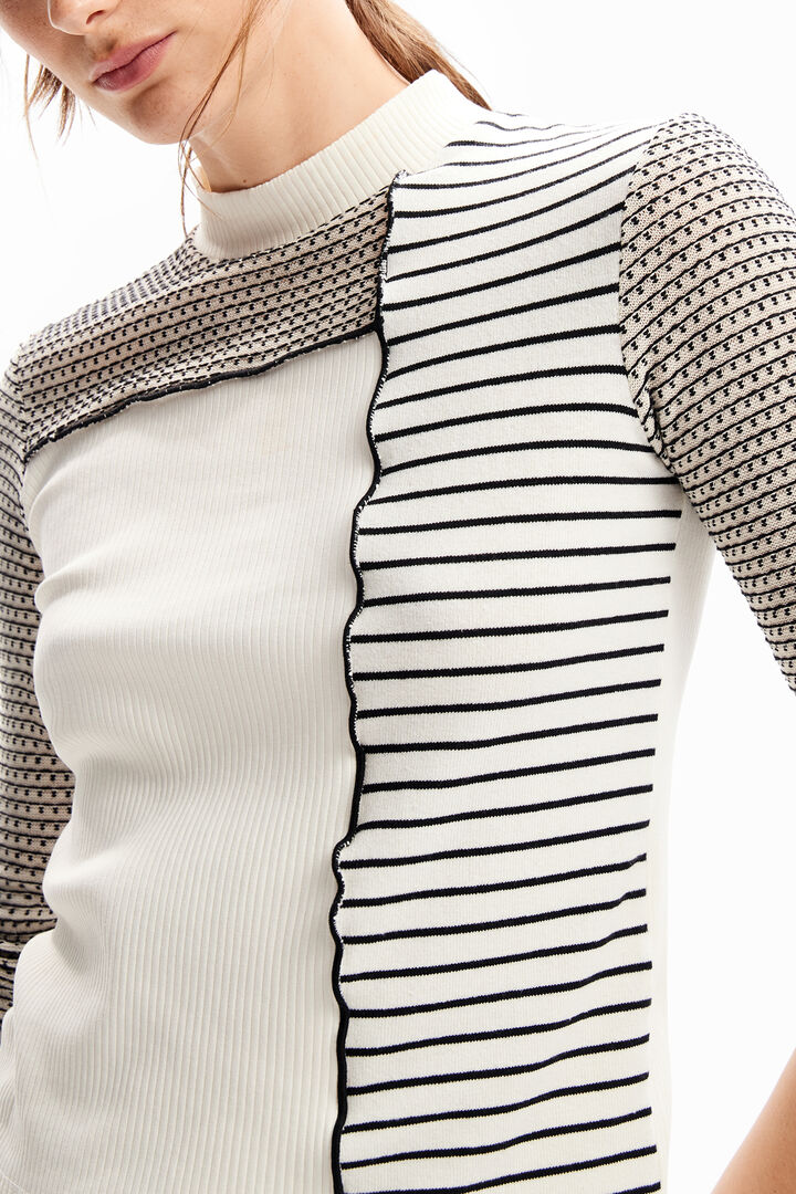 Samarreta slim ratlles patch | Desigual