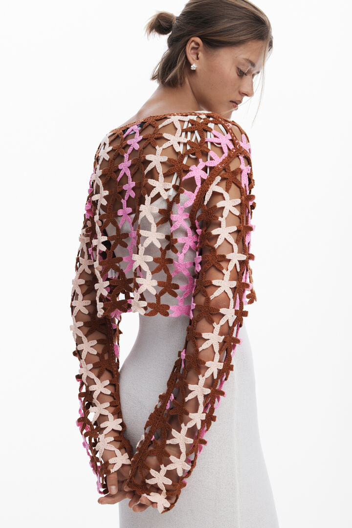 2-in-1 crochet dress | Desigual
