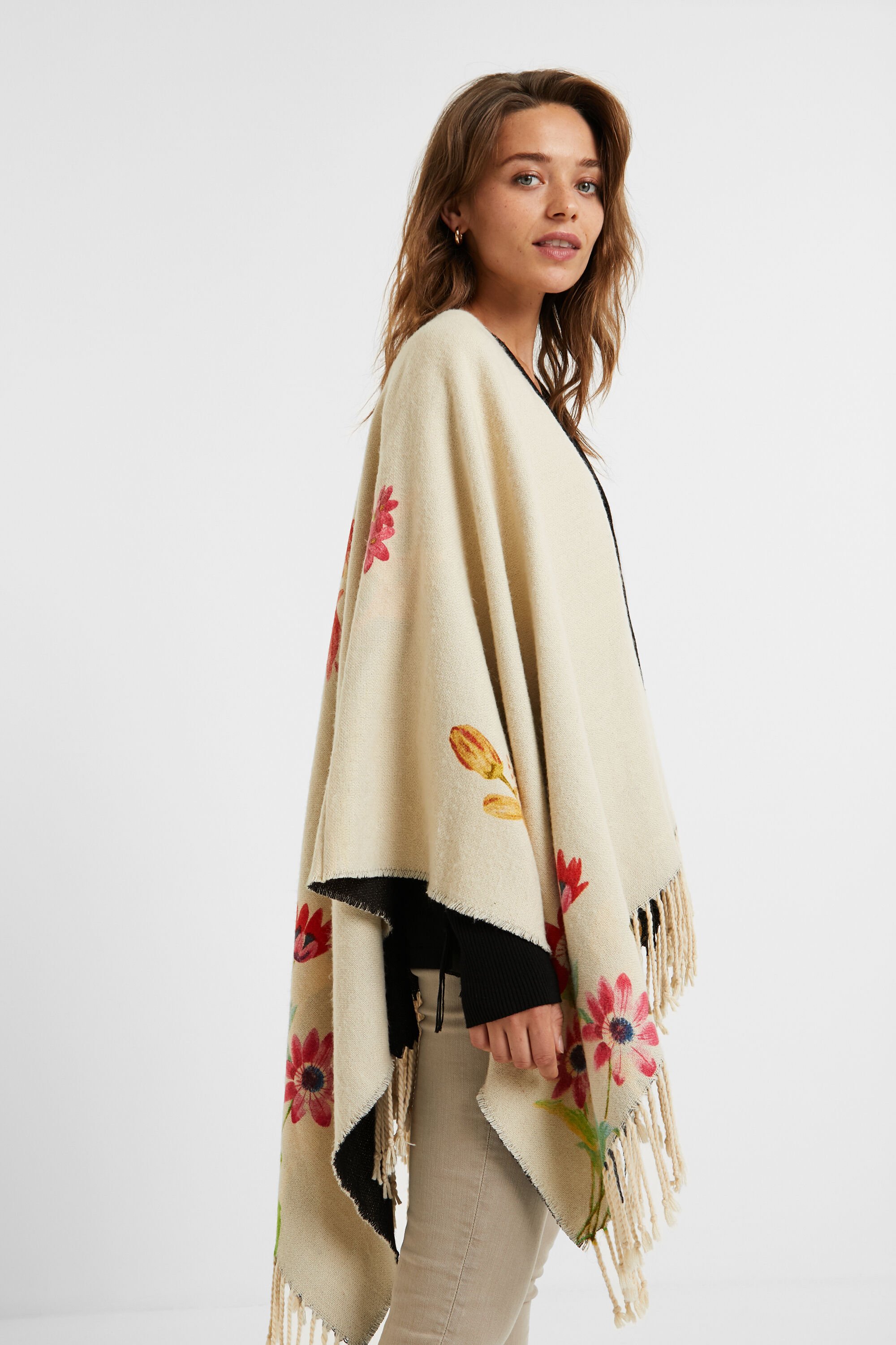 Poncho desigual on sale femme