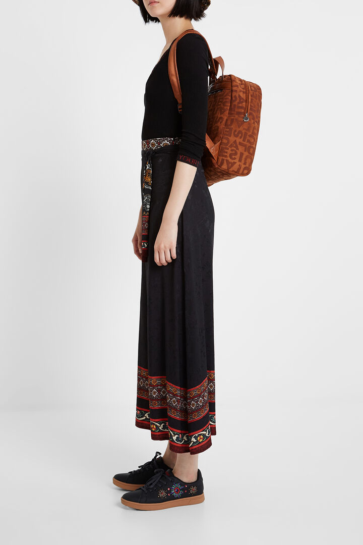 Viscose wide leg trousers | Desigual