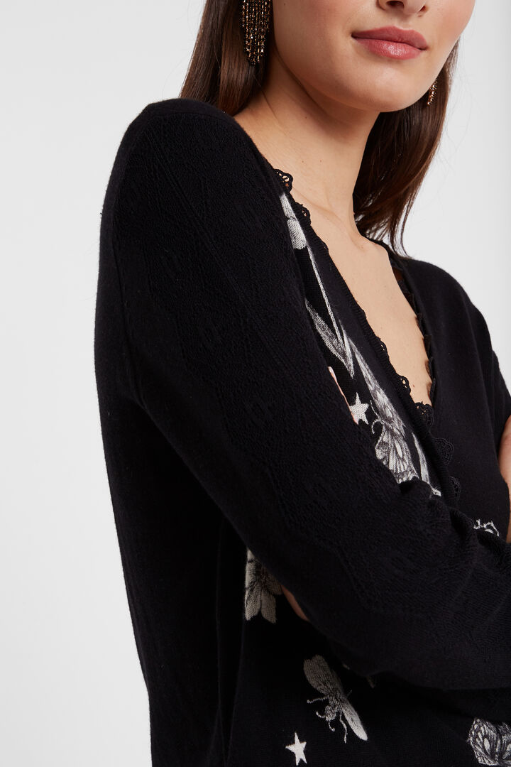 Fine crossed jumper butterflies | Desigual