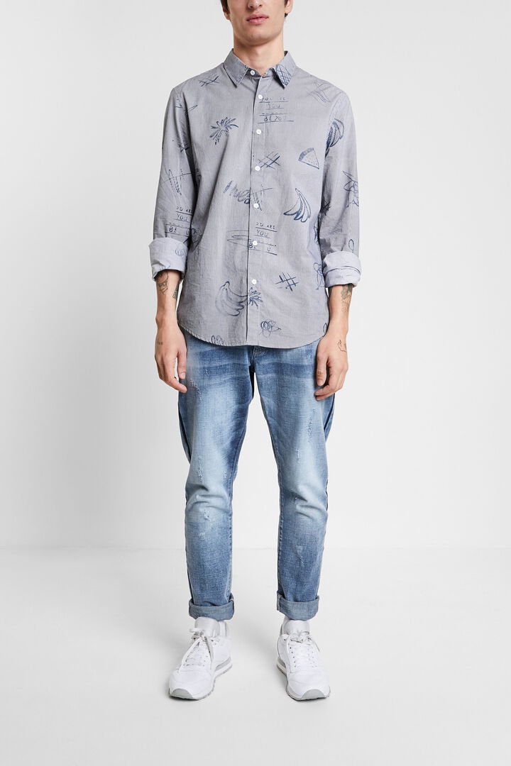 Camicia casual a righe e bolimanía | Desigual