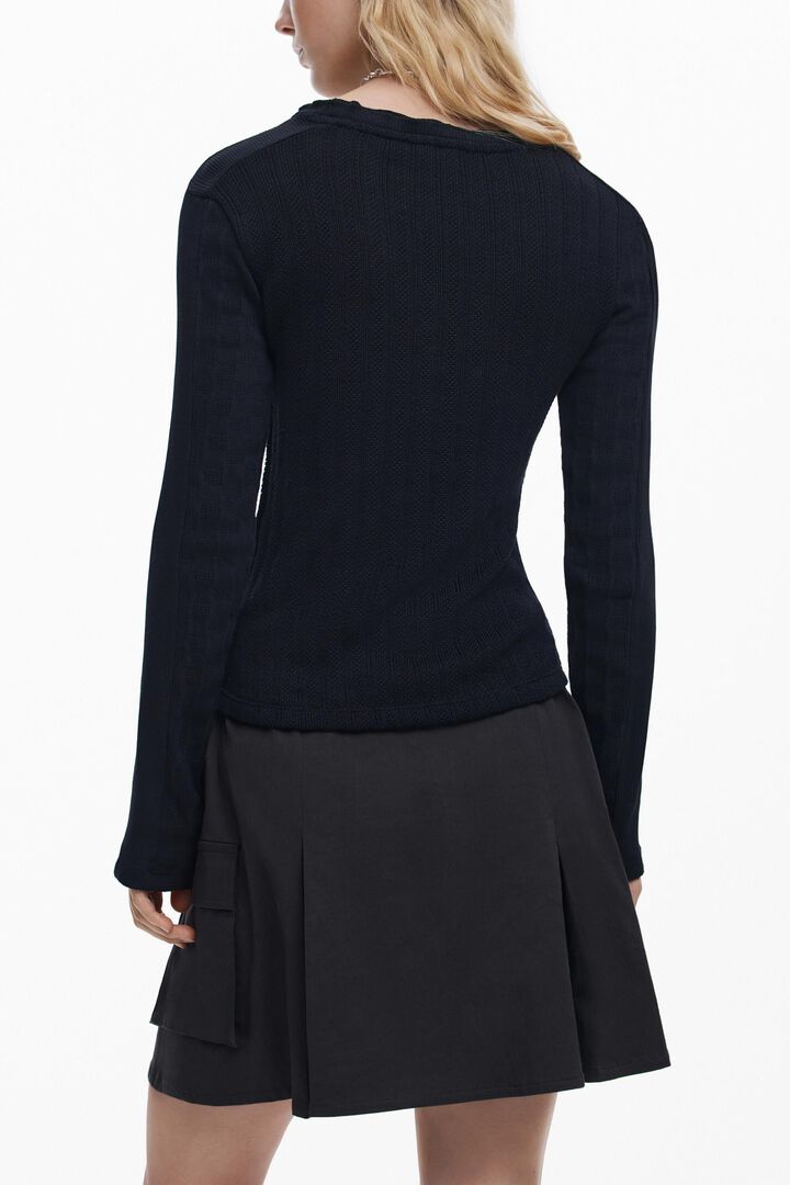 Camiseta de algod&atilde;o com costuras