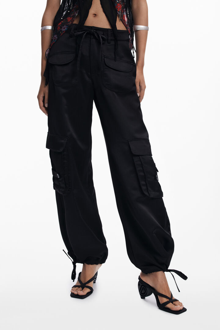 Pantalón cargo satinado | Desigual