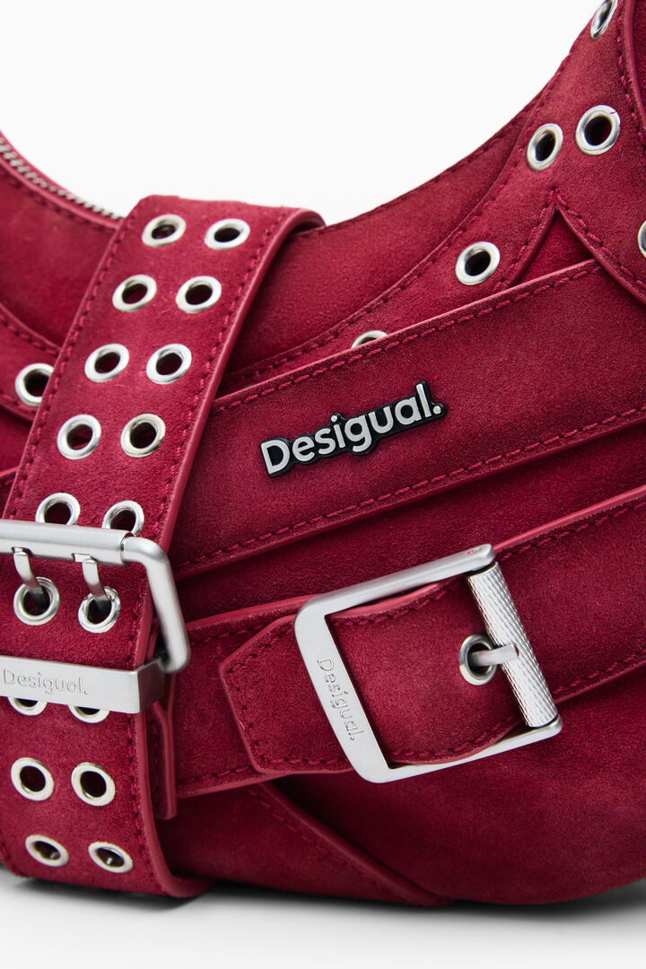 Petit sac en cuir avec sangles | Desigual