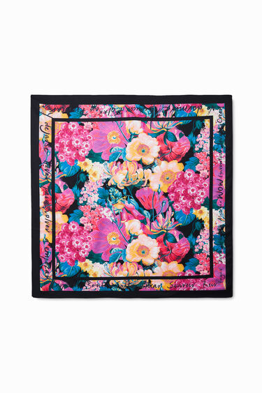 desigual.com | Square floral foulard