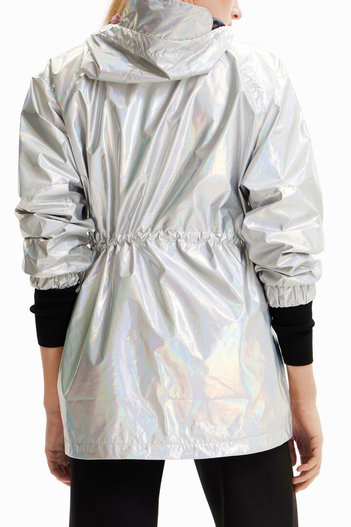 Parka metalizada con capucha | Desigual