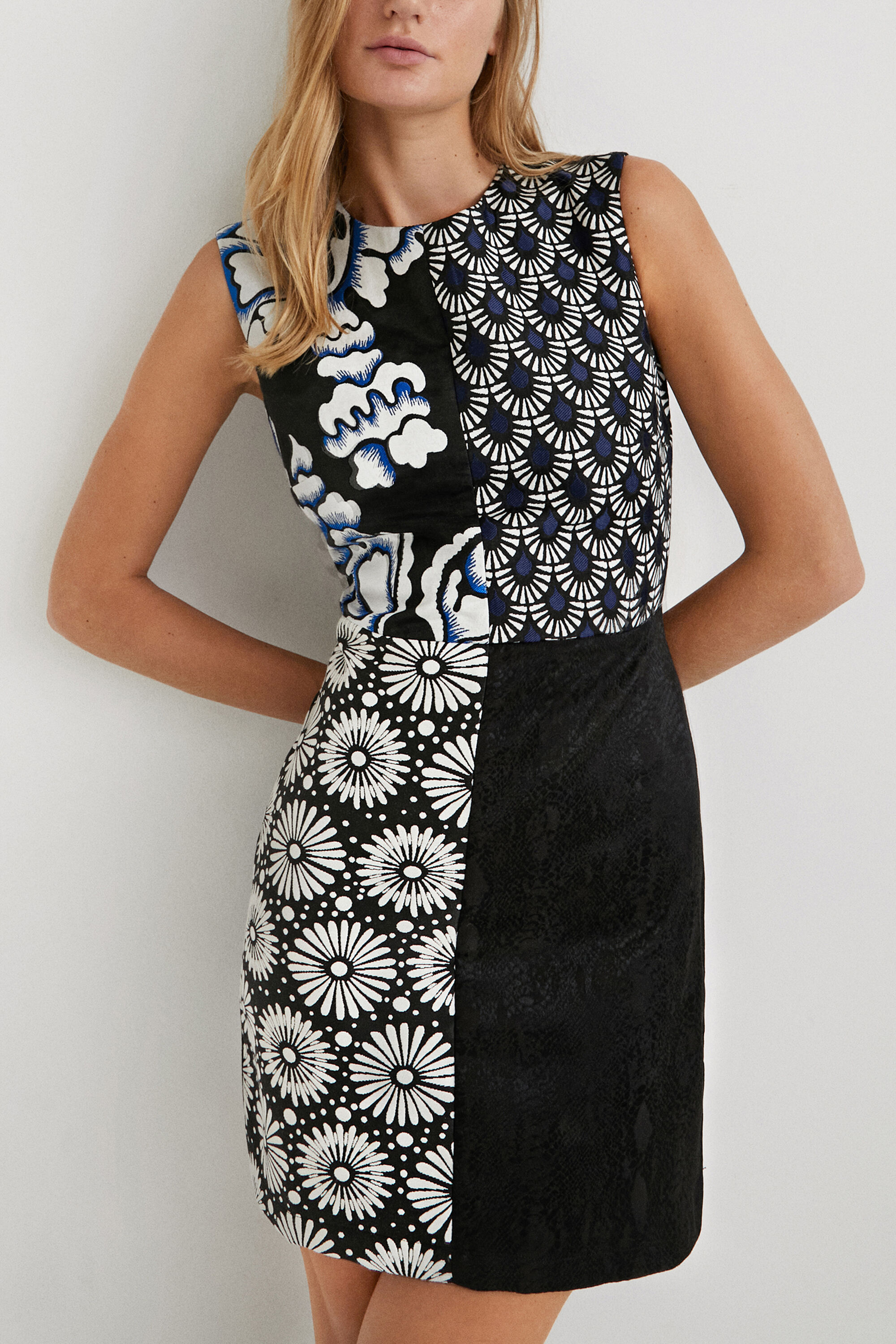 Desigual patchwork dress discount