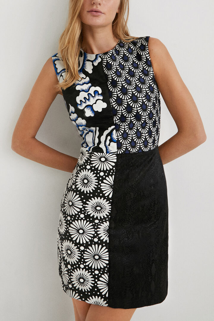 Vestido slim patchwork | Desigual