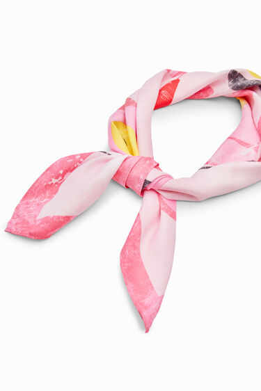 Pink Panther square scarf | Desigual