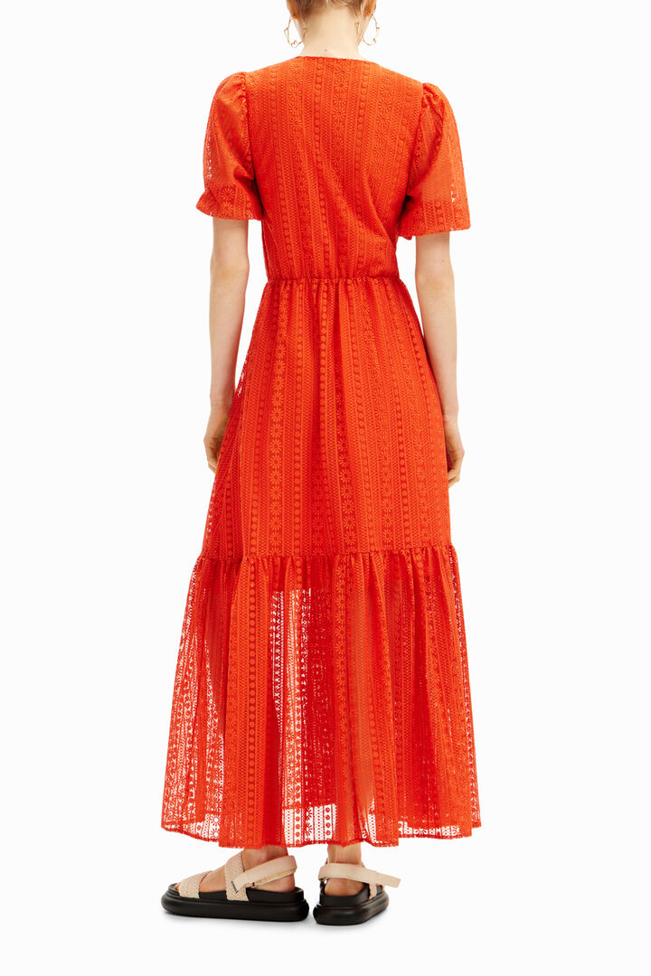 Vestido largo bordados | Desigual