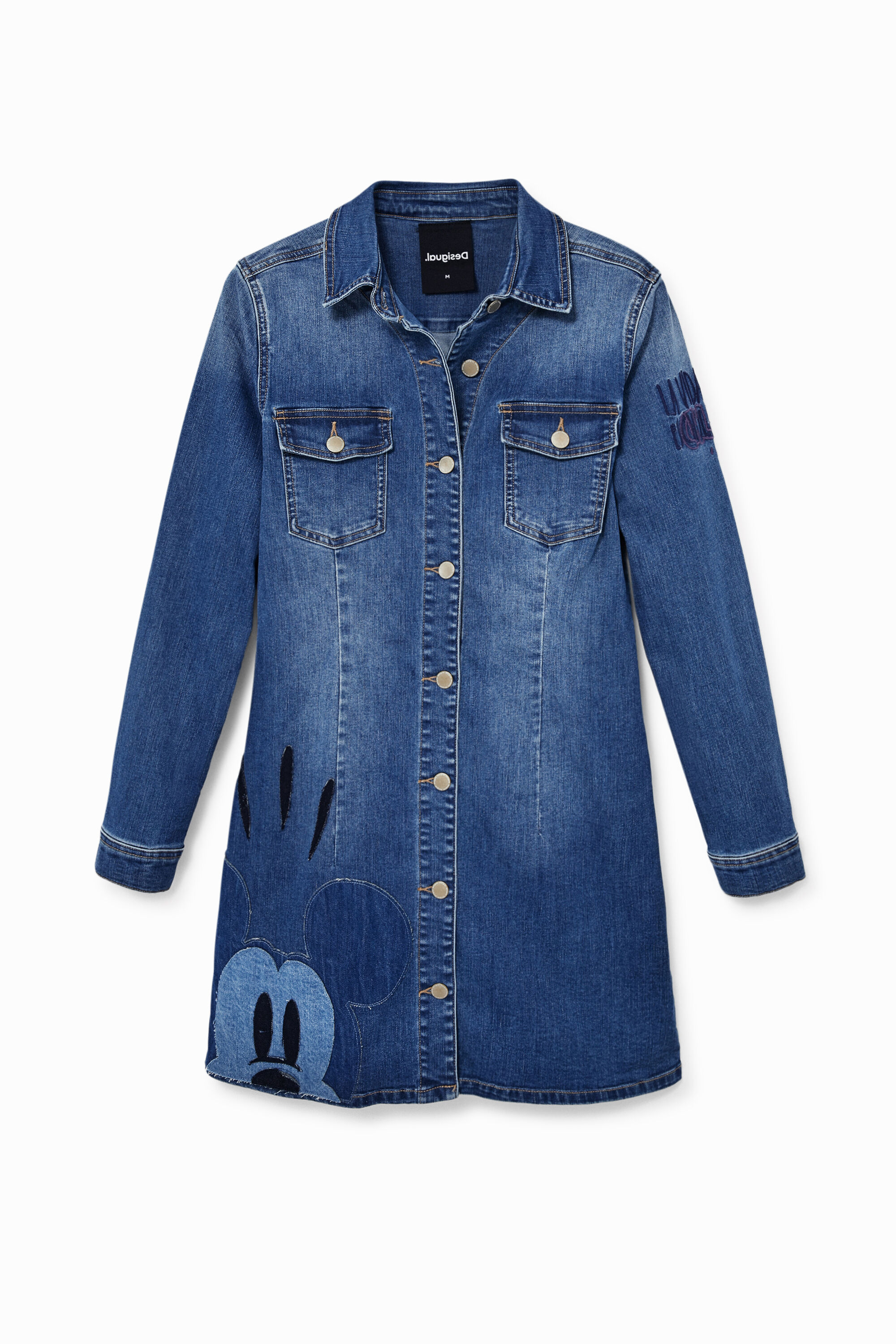 Denim-Kleid Slim Fit Micky Maus
