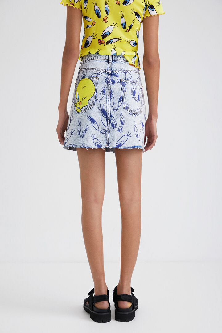 Tweety denim mini skirt | Desigual