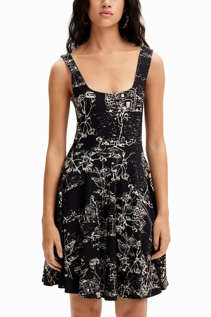 Strappy skater dress | Desigual