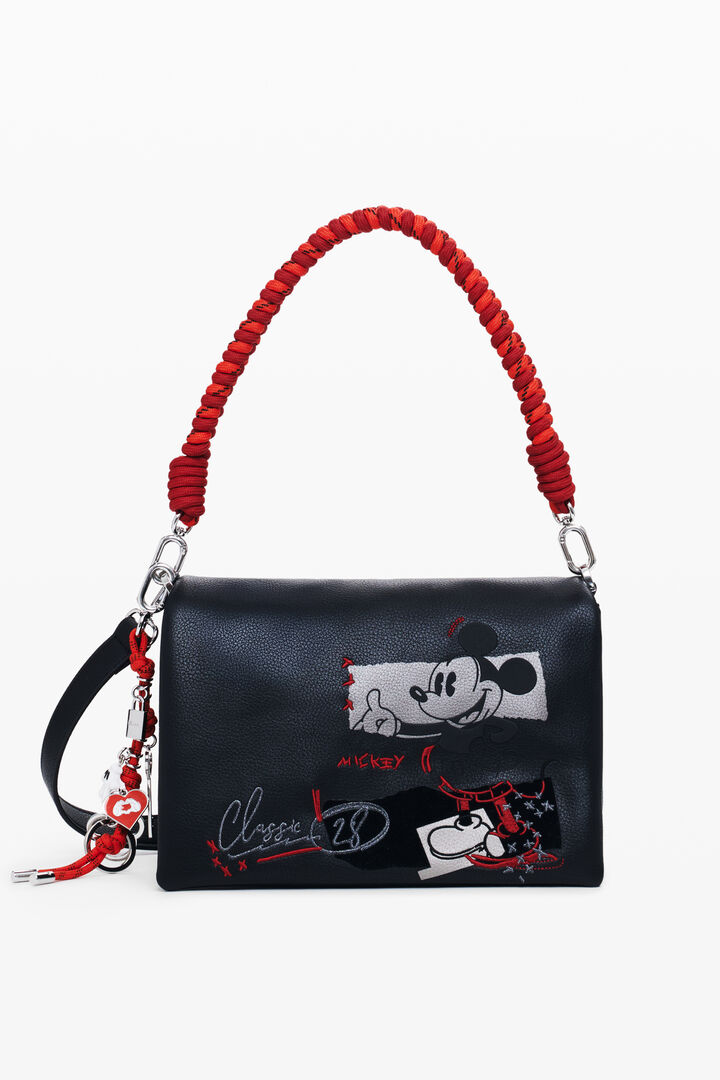 Borsa a tracolla effetto pelle Mickey™ media