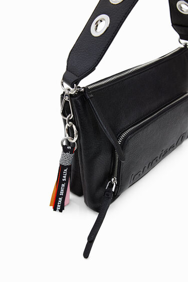 Petit sac à bandoulière demi-logo | Desigual