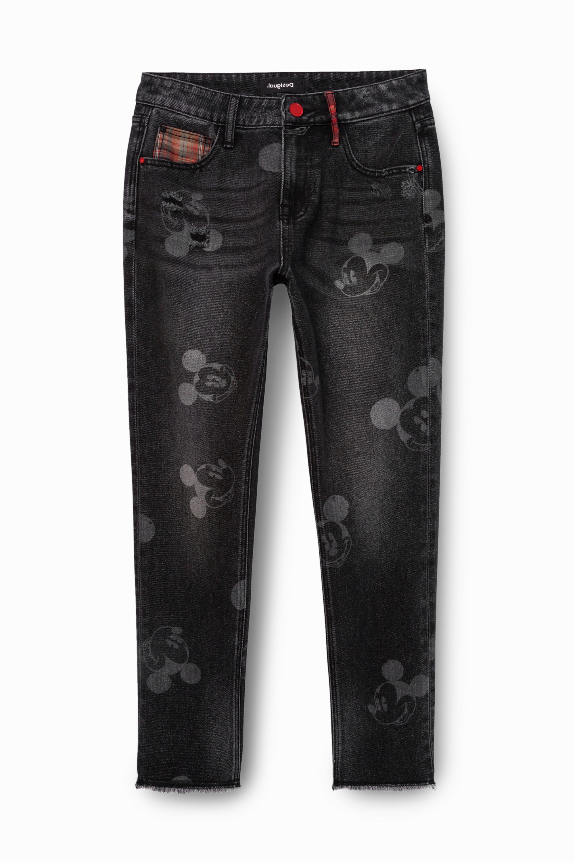 mickey mouse boyfriend jeans