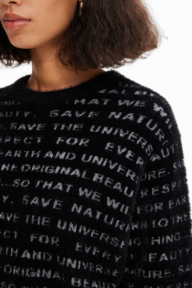 Sweter oversize Manifesto | Desigual