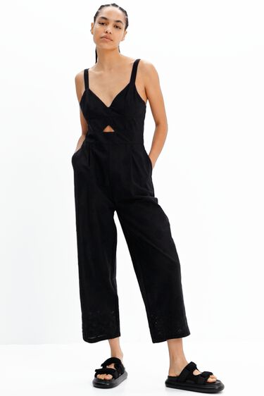 Granota llarga tirants brodada | Desigual