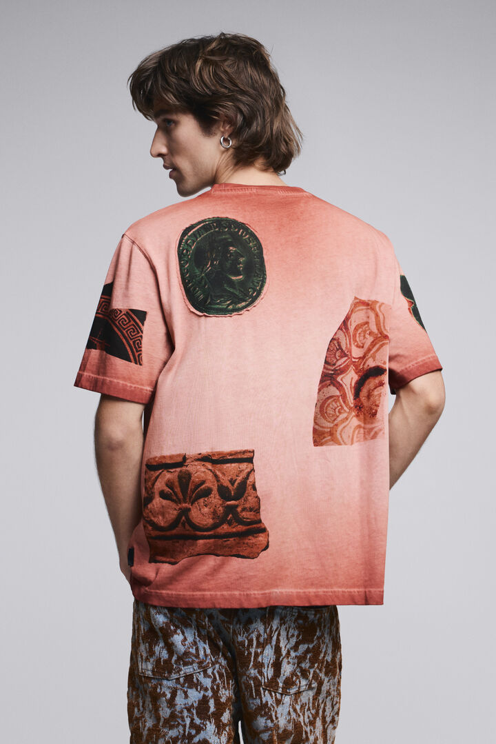 Short-sleeve patchwork T-shirt | Desigual