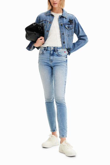 Short Power denim jacket | Desigual