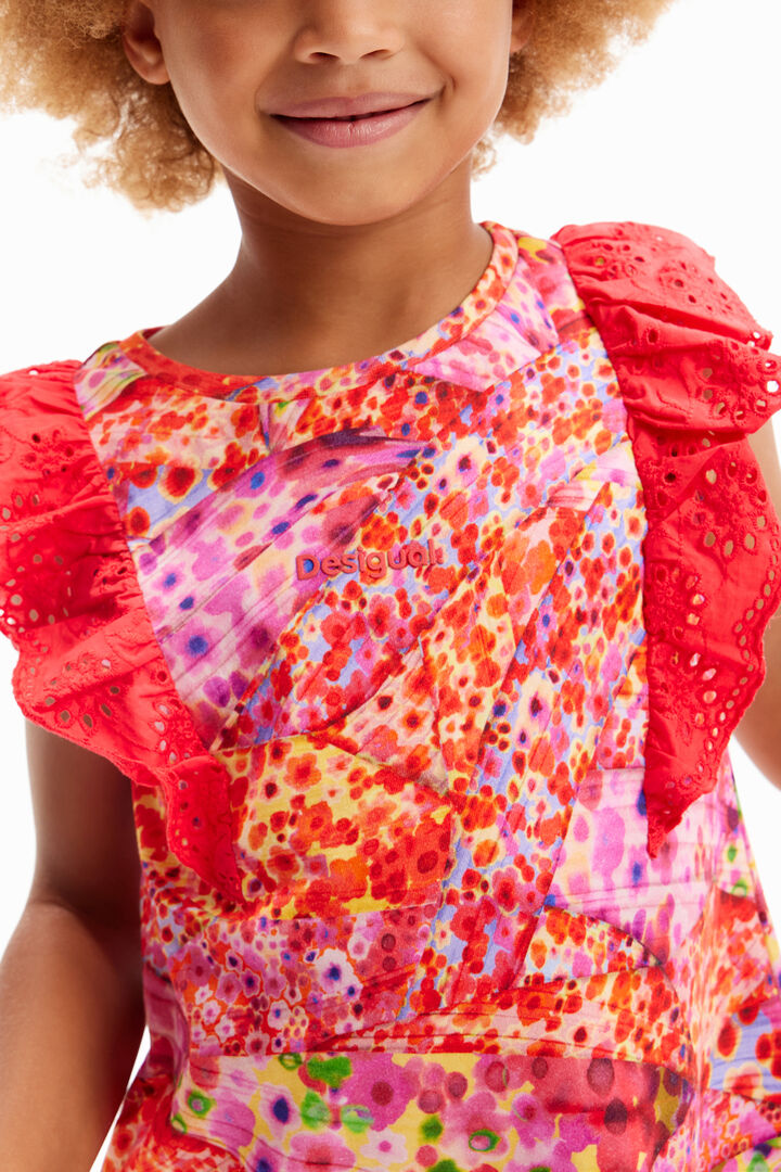 T-shirt fleurs volants | Desigual