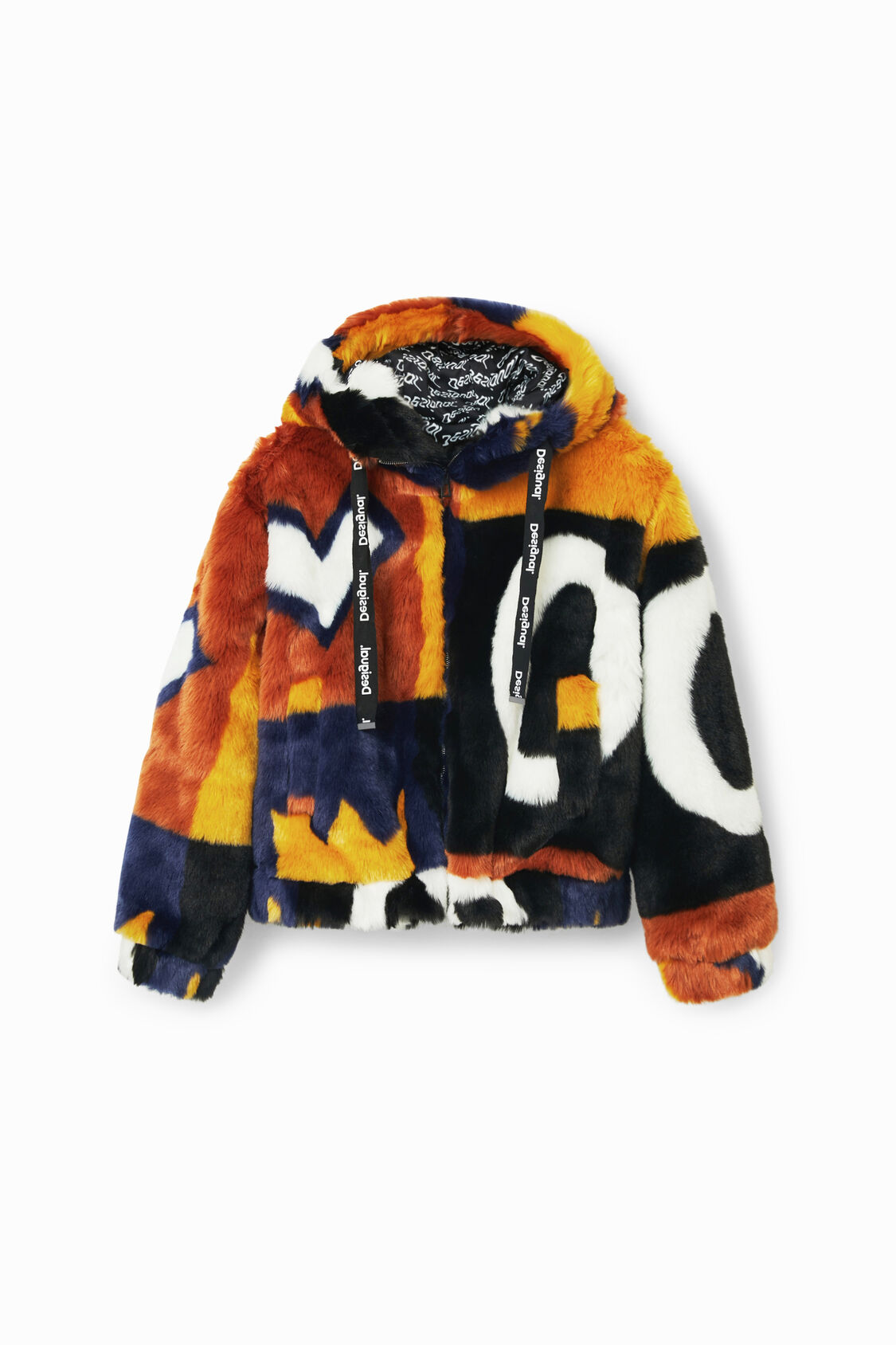 Ilegible Contratado Ellos Chaqueta oversize peluche | Desigual.com