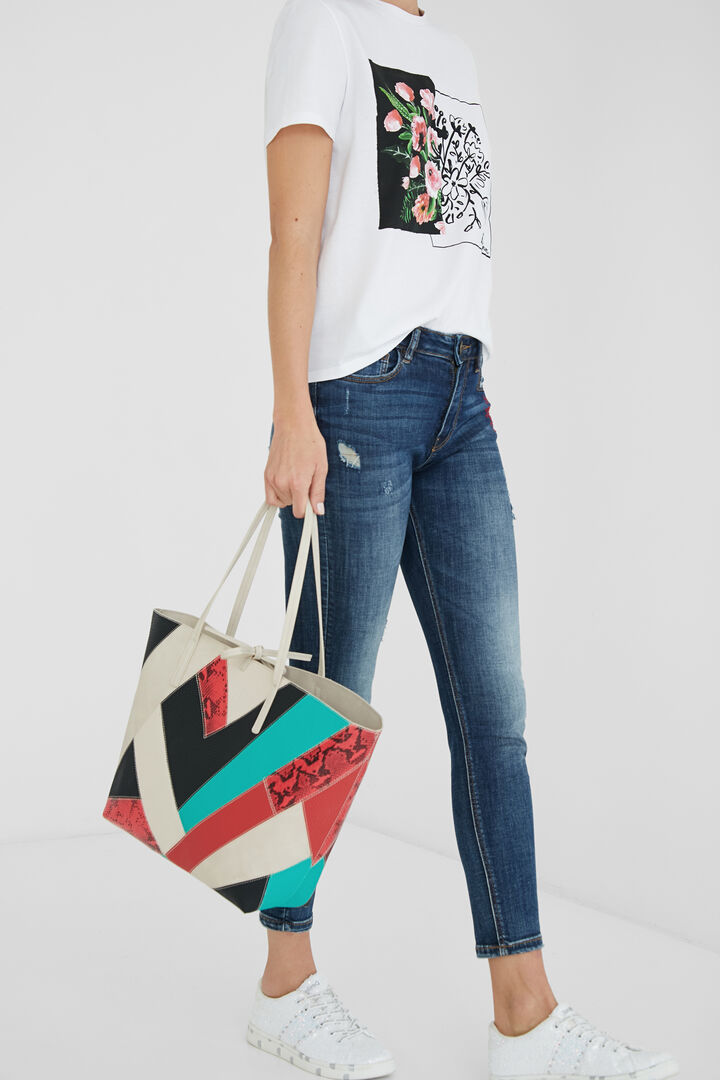Sac shopping bag patch 2 en 1 | Desigual
