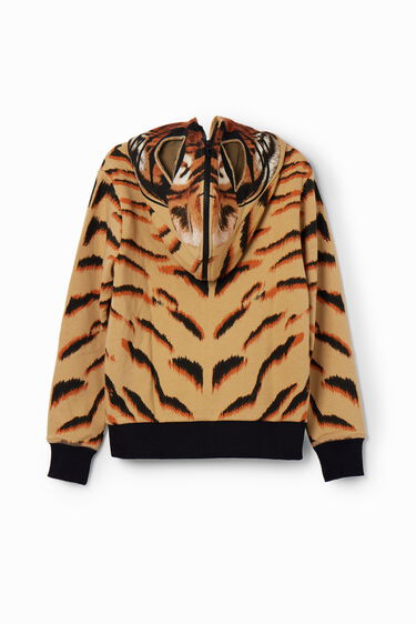 Bluza z kapturem z motywem tygrysa | Desigual