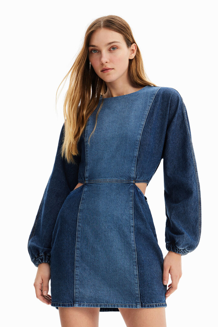 Vestido cut-outs Circular Denim | Desigual