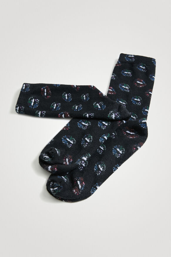 Lip print socks | Desigual