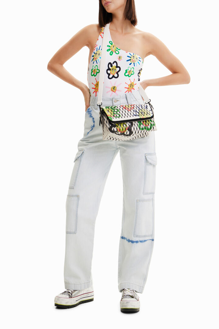Midsize die-cut suns crossbody bag | Desigual