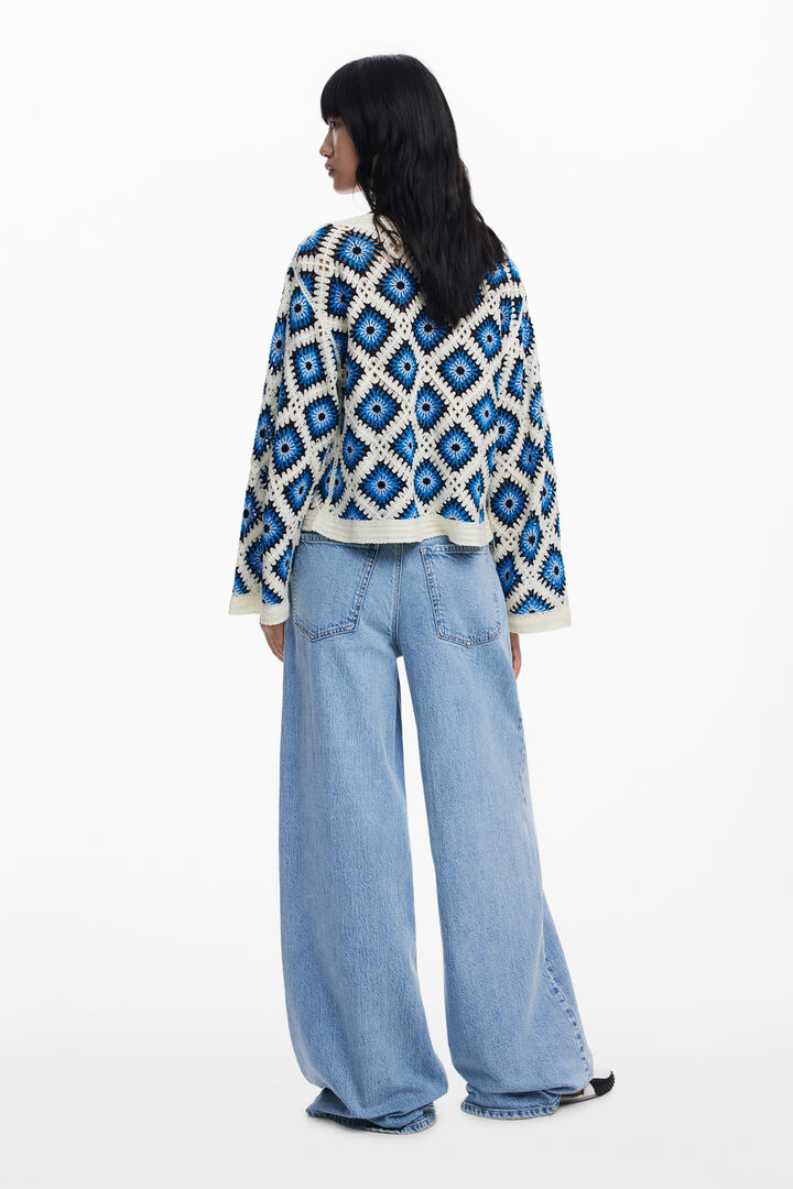 Jersei de ganxet multicolor | Desigual