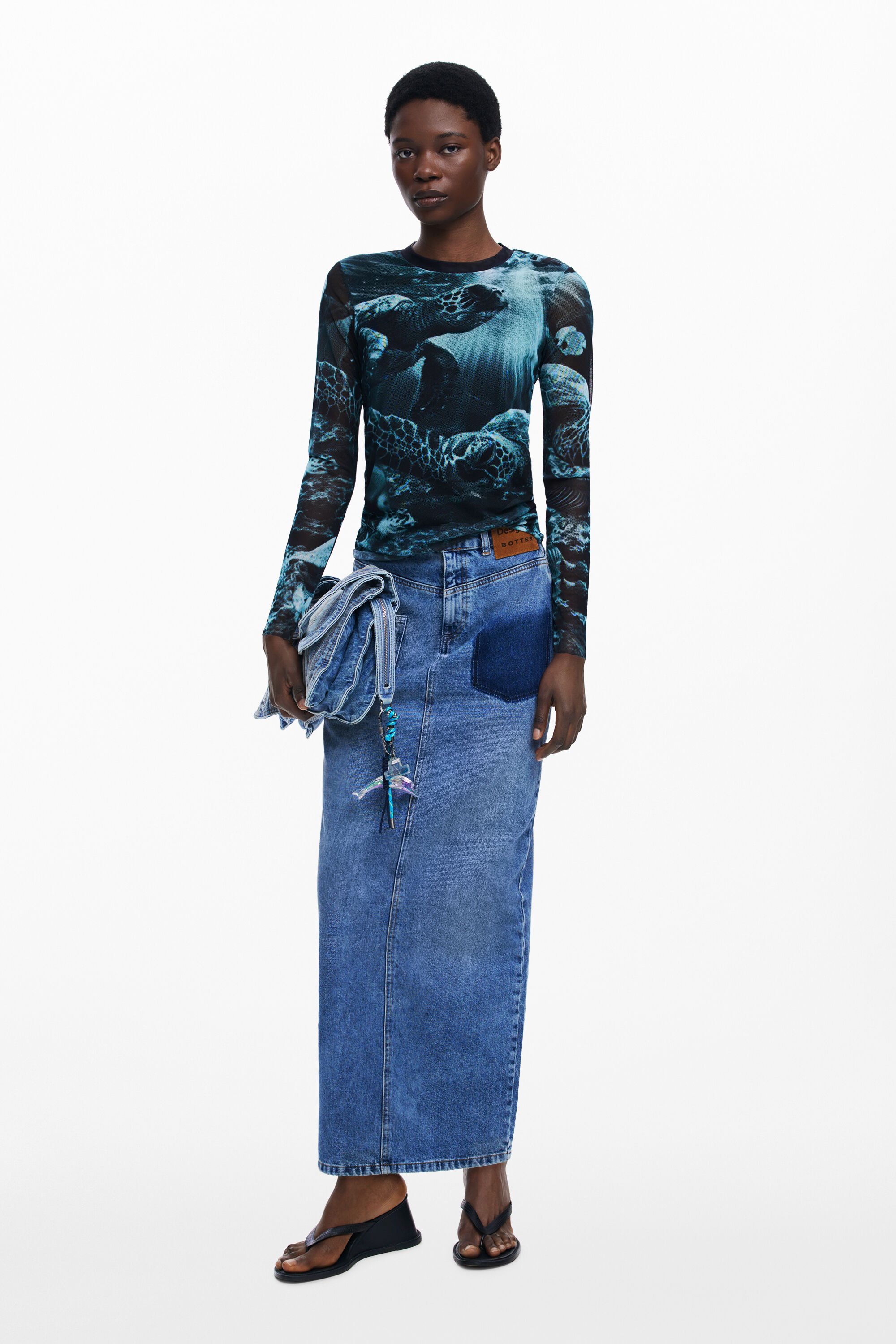 Lange denimrok Botter